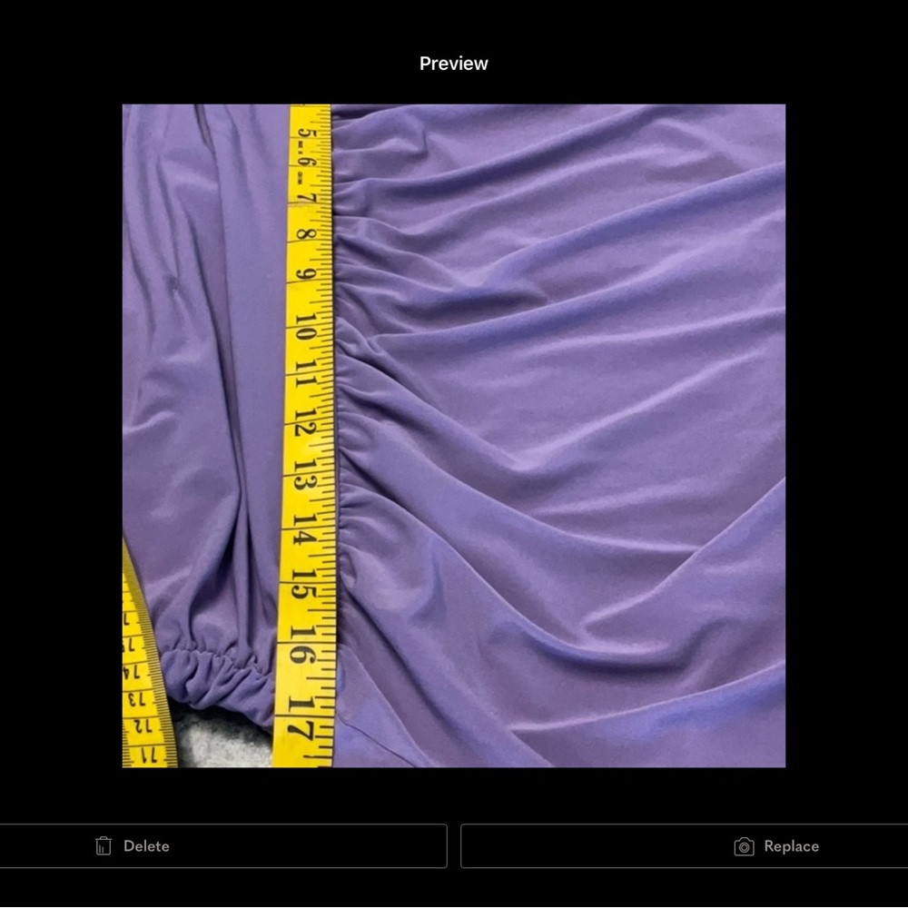 Lilac Ruched Waist Batwing Sleeve Top - Picture 4 of 8